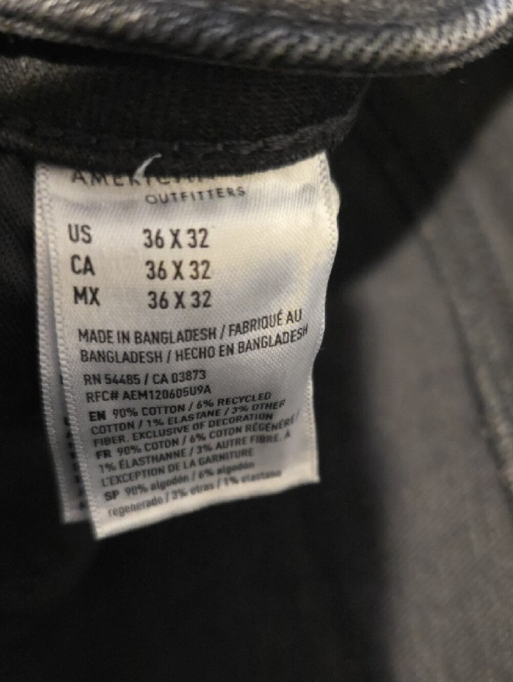 American Eagle Outfitters Black Jeans.Mens - Picture 5 of 8